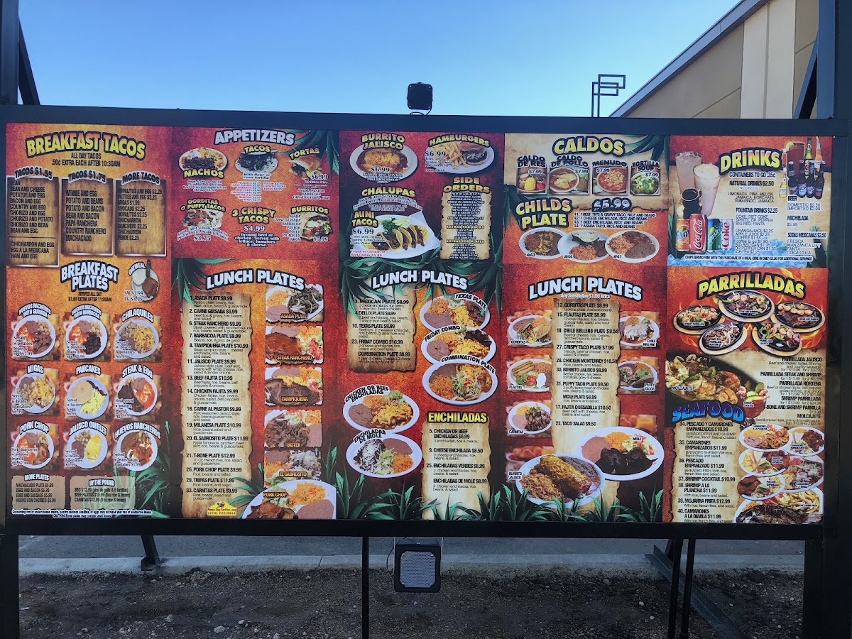 Menu Cerrito Bar & Grill-1