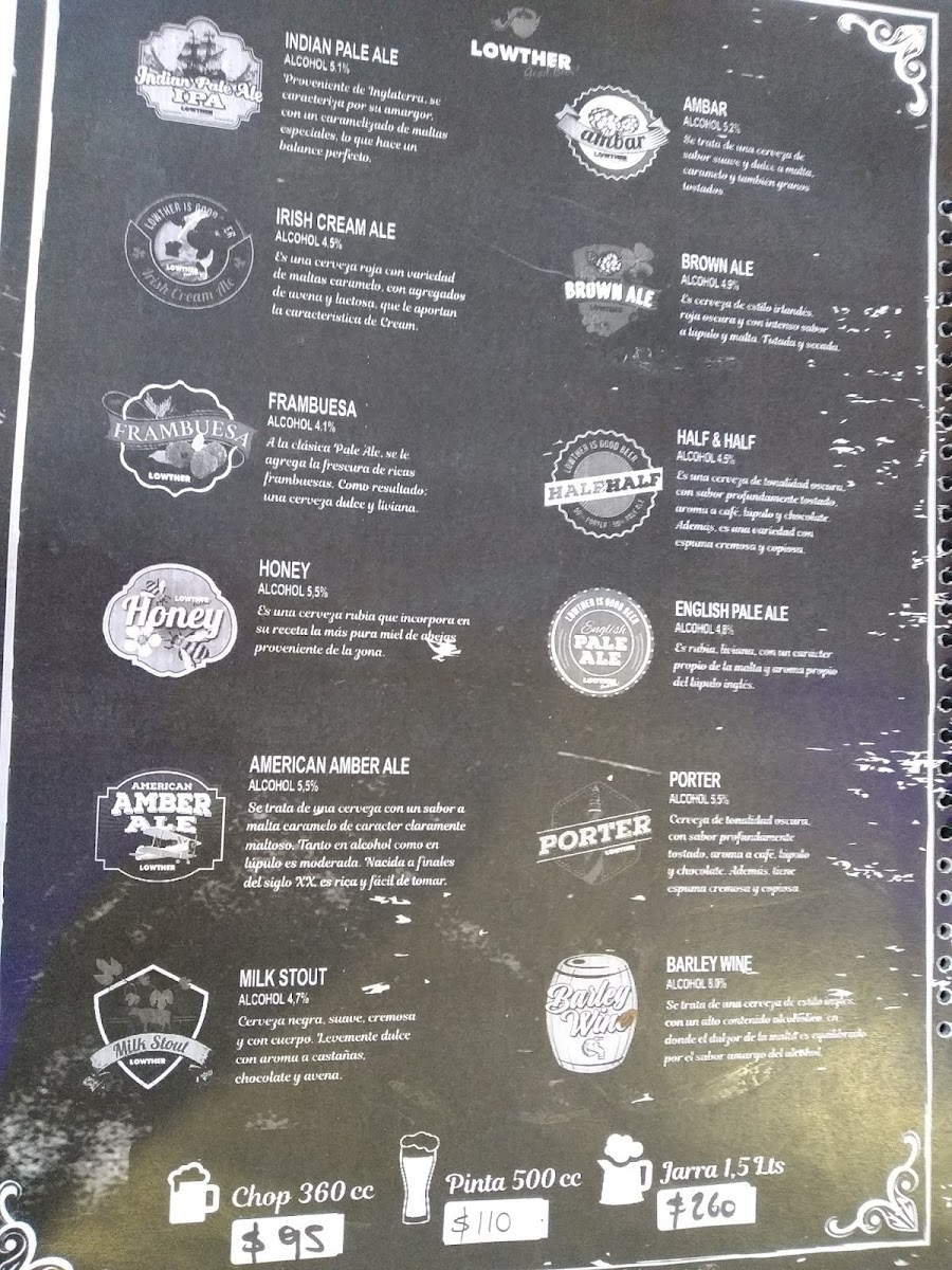 Menu Cervecería Amancay-10