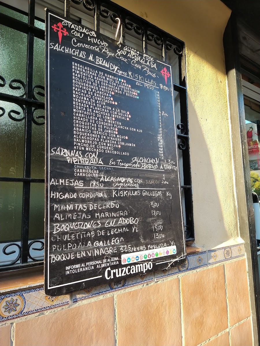 Menu Cervecería Pepe Cruz Casa Pepito-2