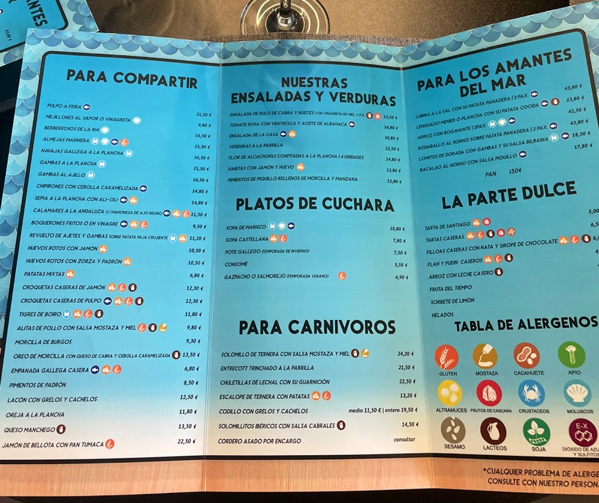 Menu Cervecería Restaurante Cabo Fisterra-1