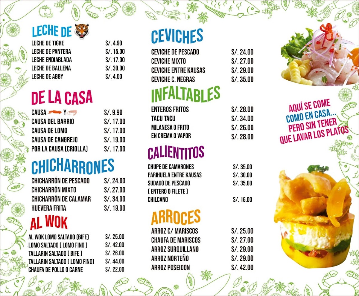 Menu Ceviche Entre Kausas - Surquillo-1