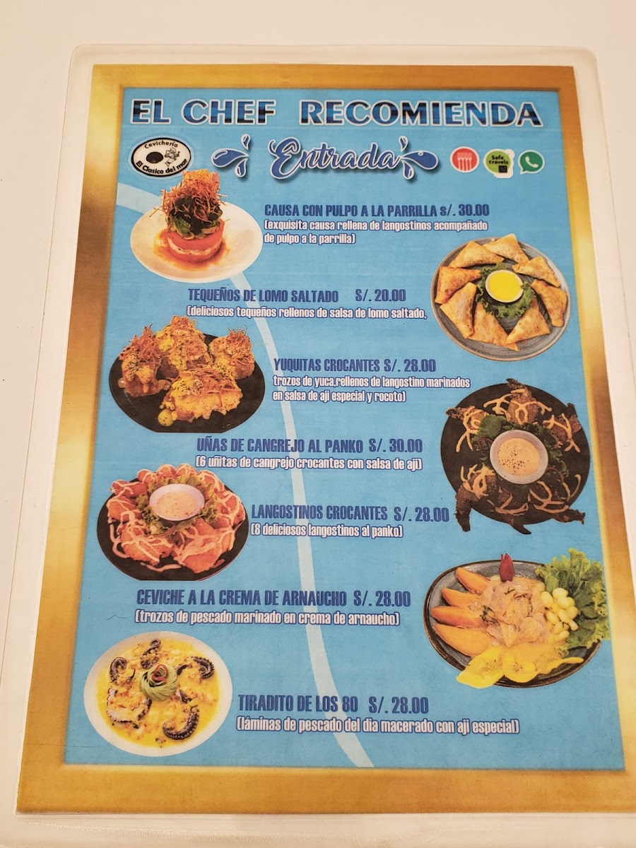 Menu Cevicheria El Clasico Del Mar-6