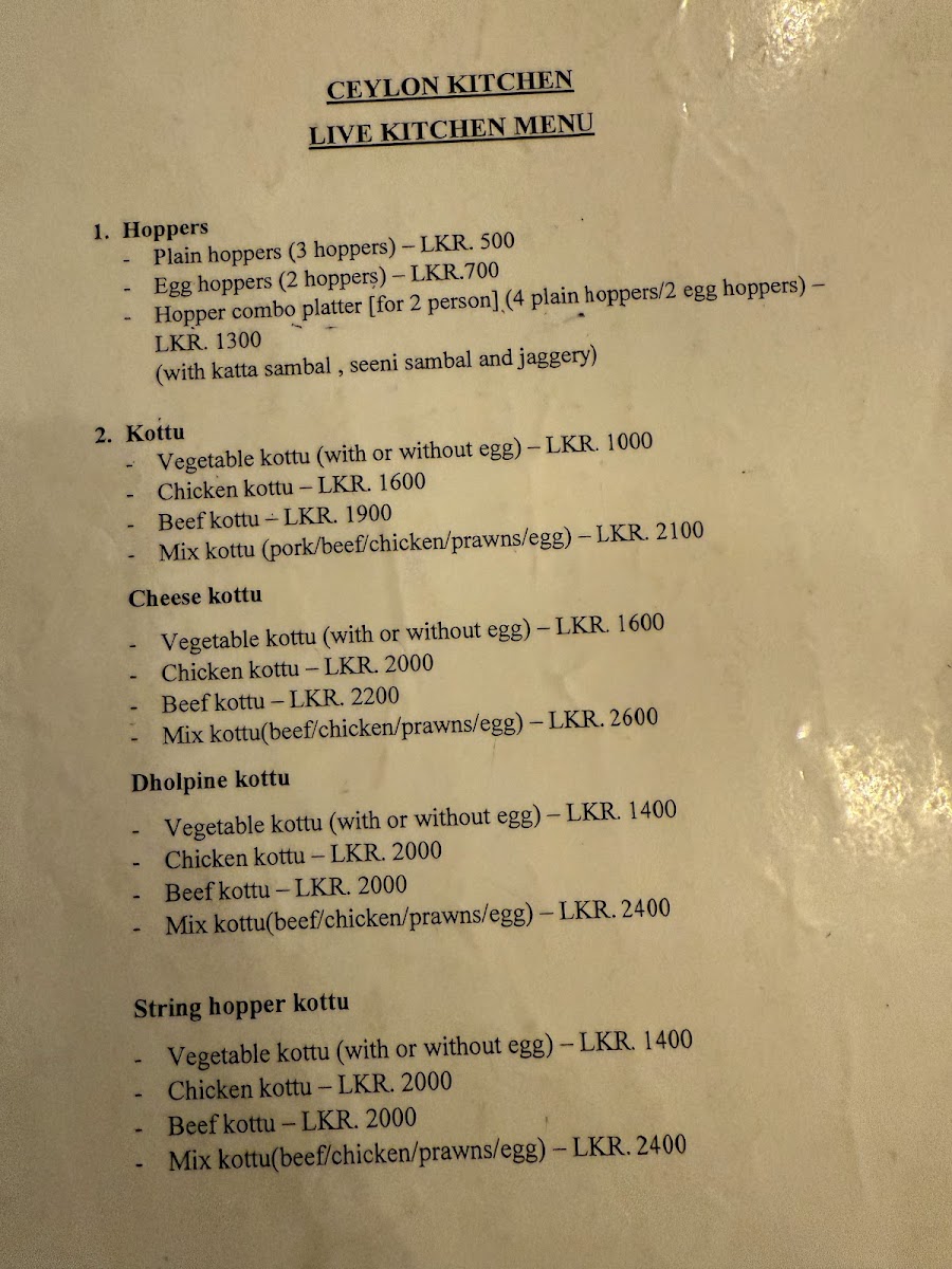 Menu Ceylon Kitchen-1