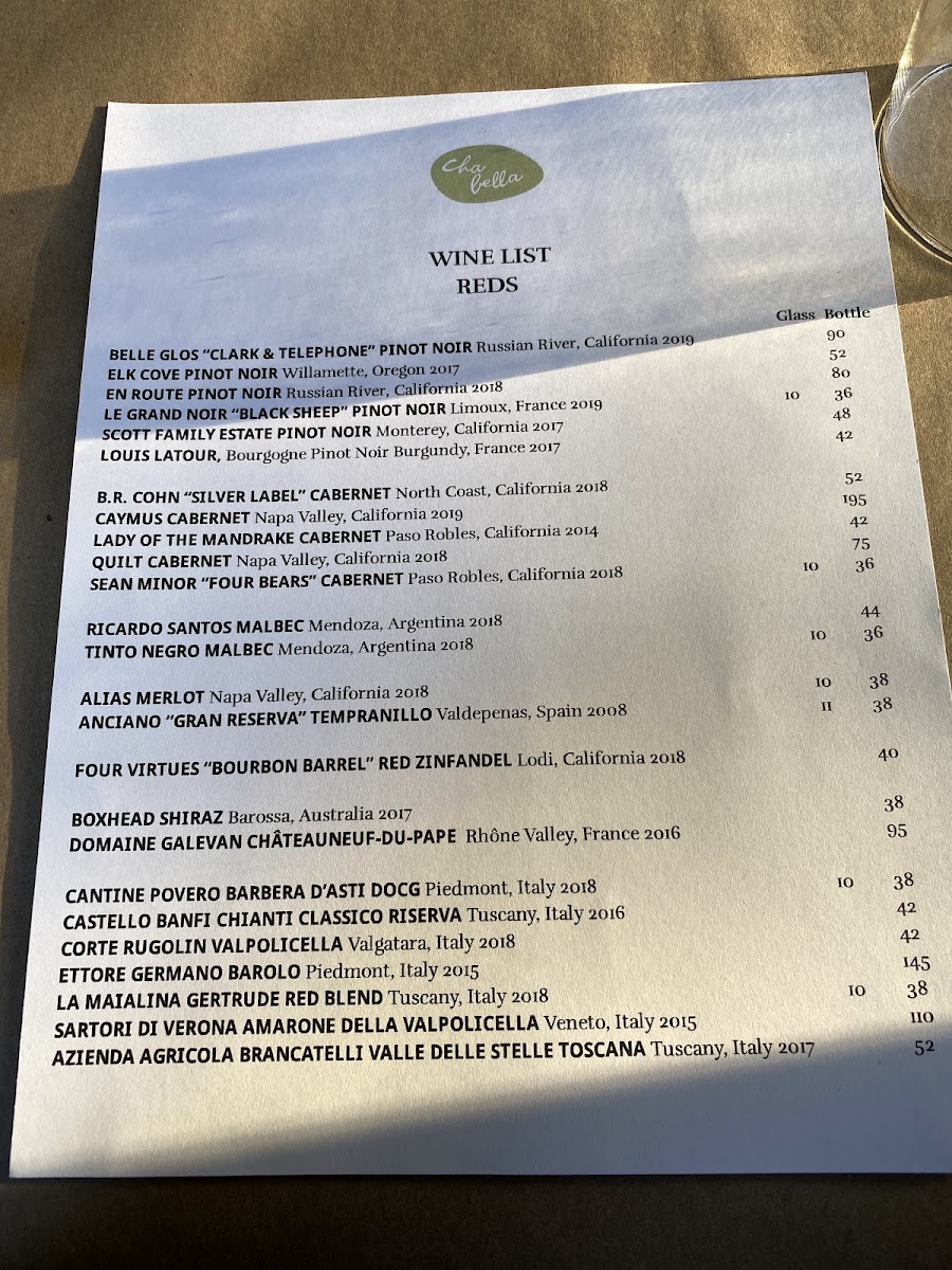 Menu Cha Bella-7