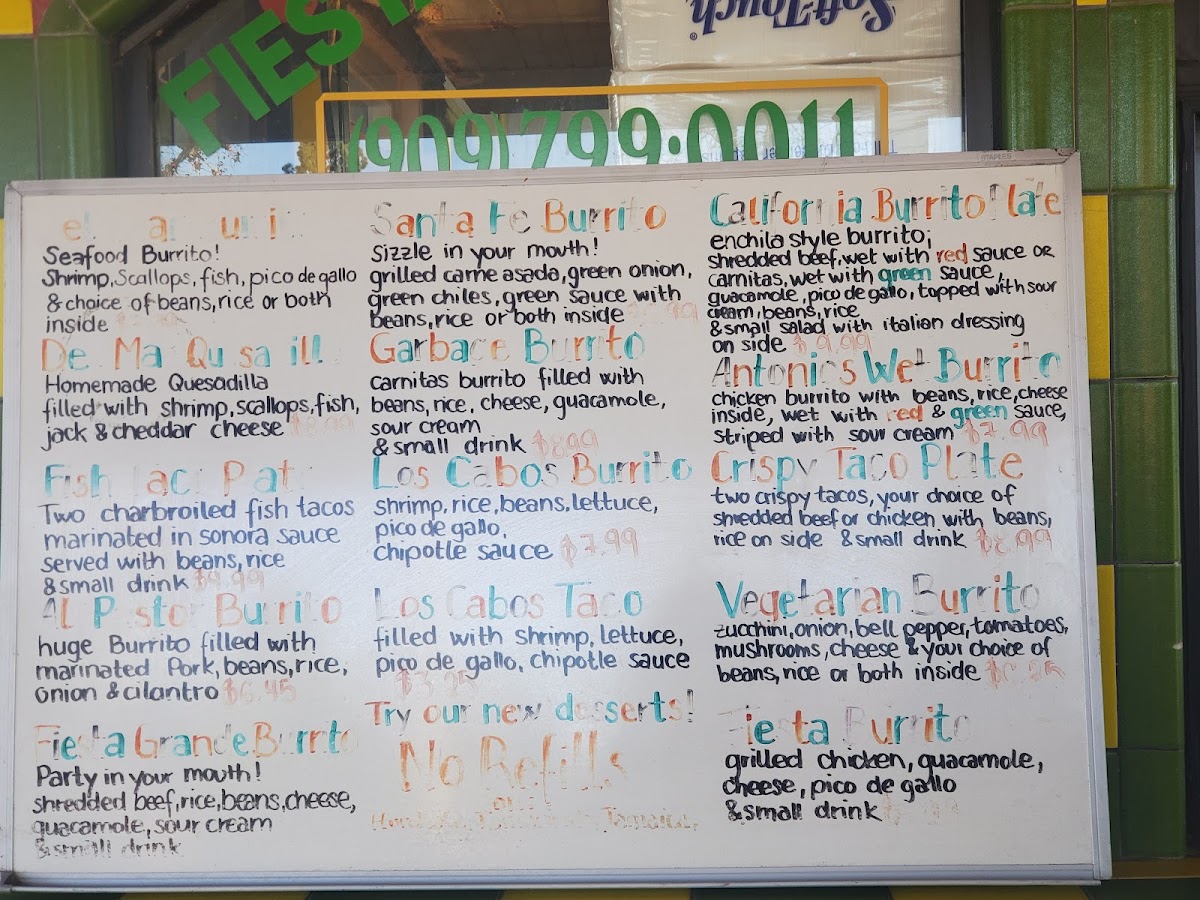 Menu Cha-Cha's Tacos-10