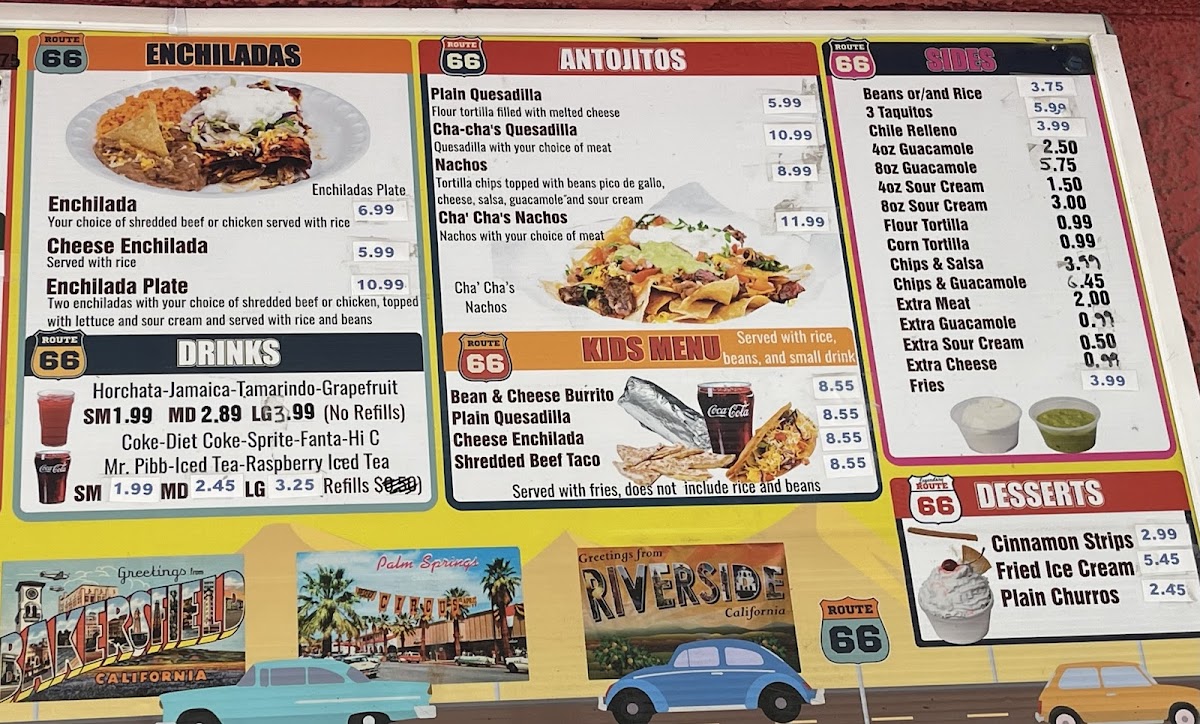 Menu Cha-Cha's Tacos-2