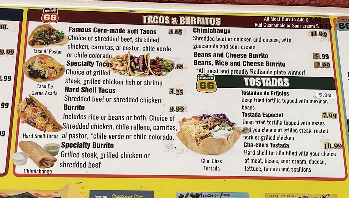 Menu Cha-Cha's Tacos-7