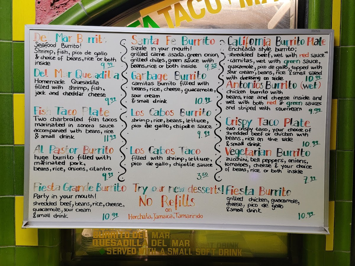 Menu Cha-Cha's Tacos-8