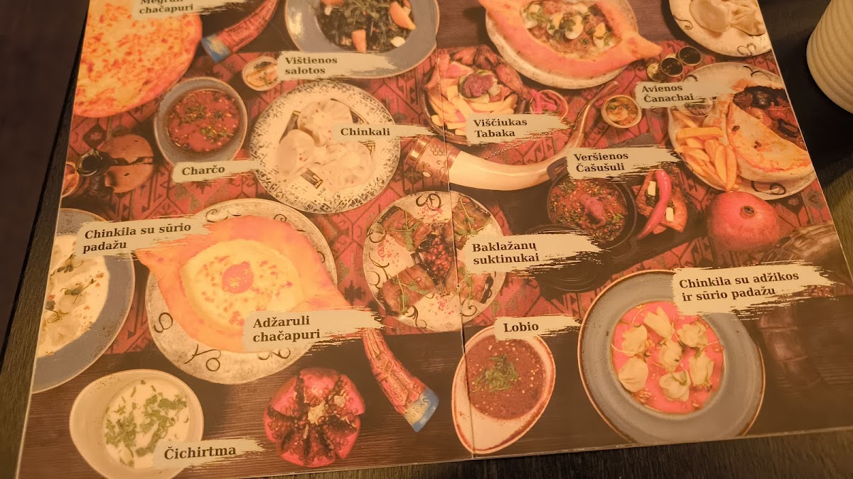 Menu Chačapuri Bistro @ Laisvės Al. 44-2