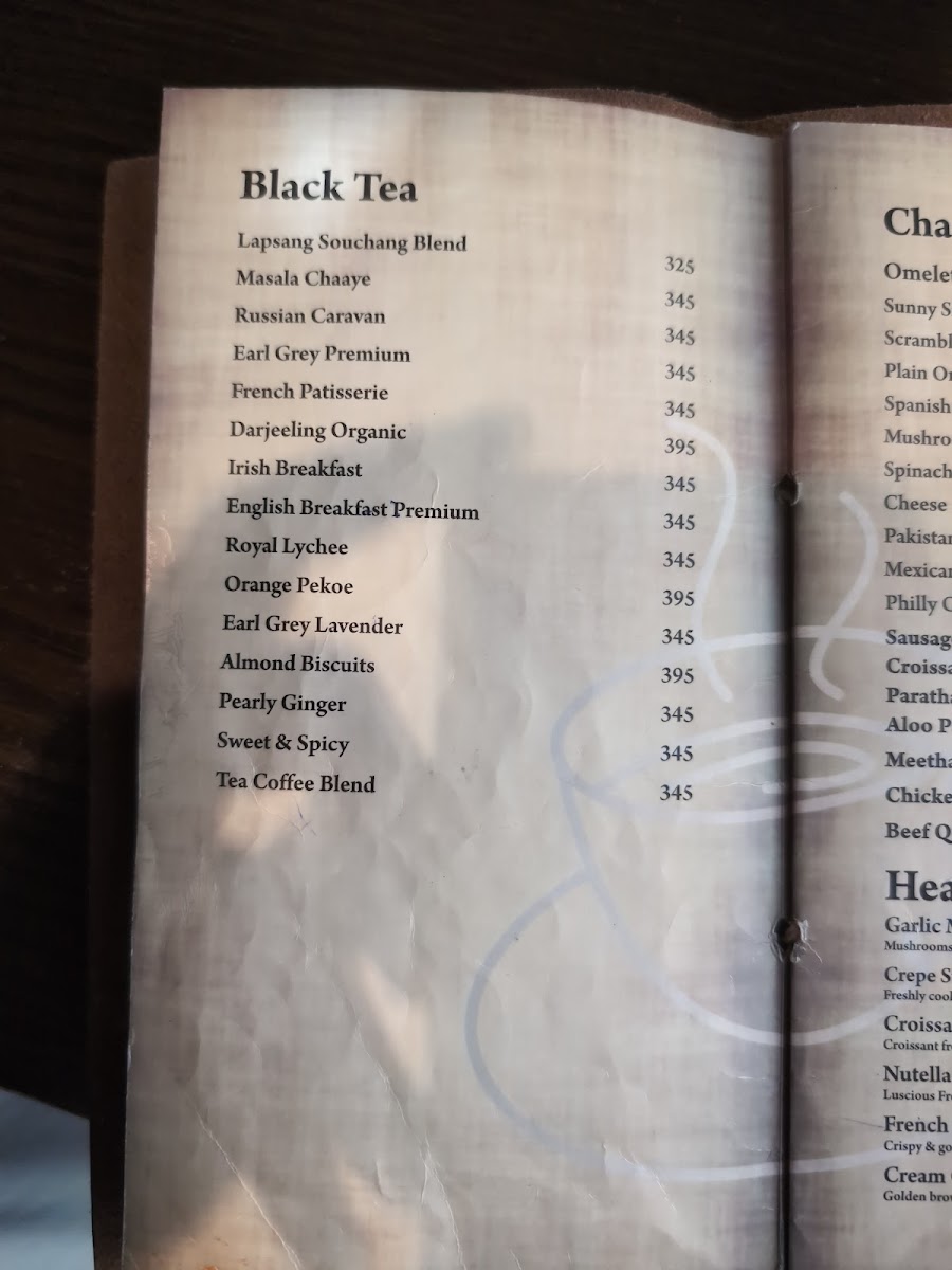 Menu Chaayé Khana-8