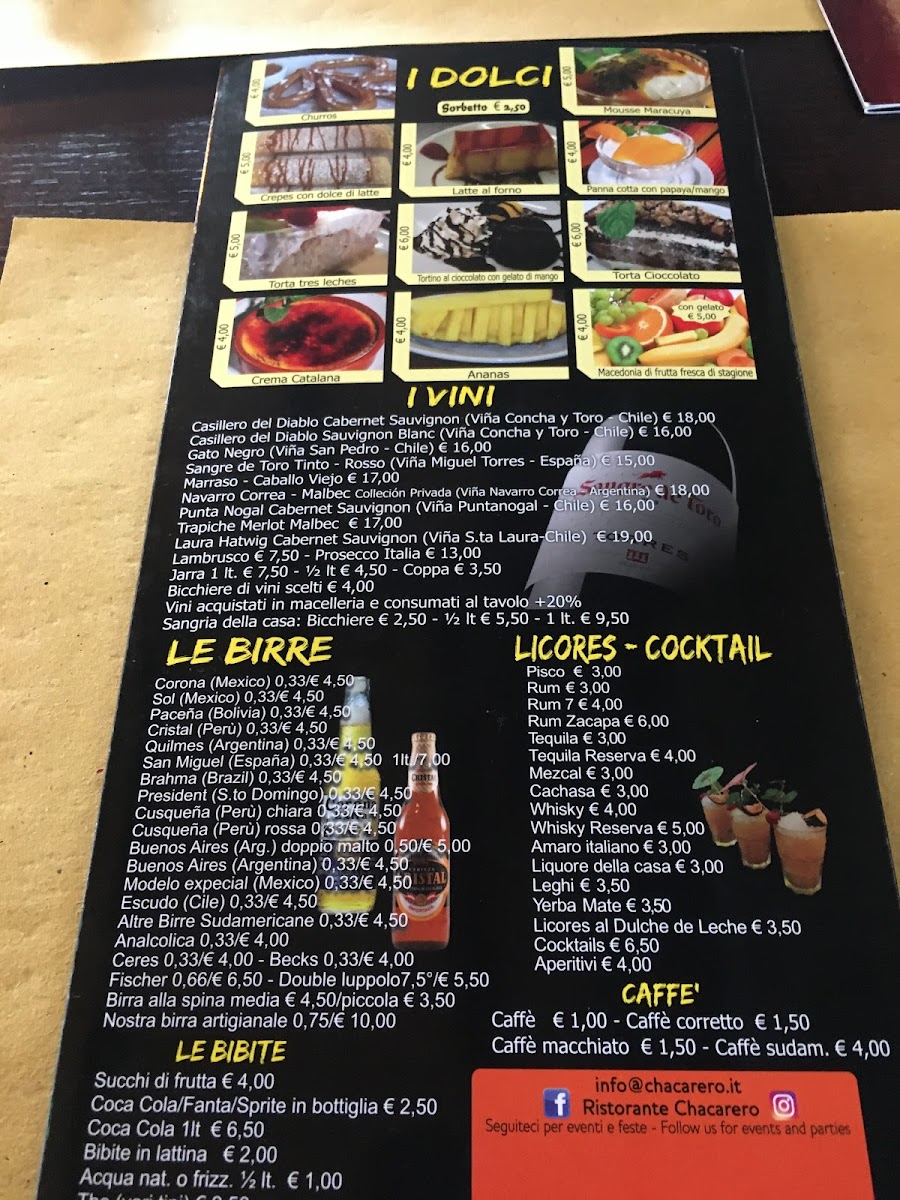 Menu Chacarero Reggio Emilia-9