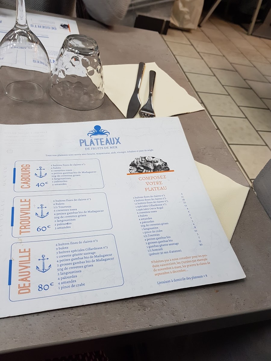 Menu Chacha & Companie - Restaurant De Fruits De Mer-4