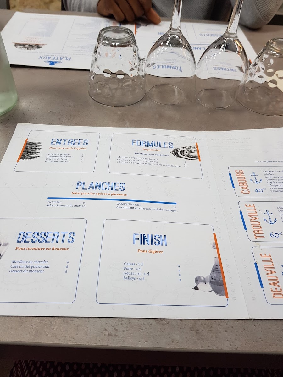 Menu Chacha & Companie - Restaurant De Fruits De Mer-5