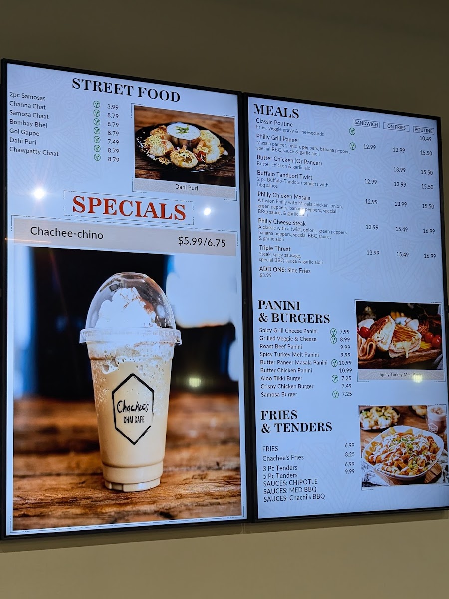 Menu Chachee's Chai Cafe (Mississauga)-1
