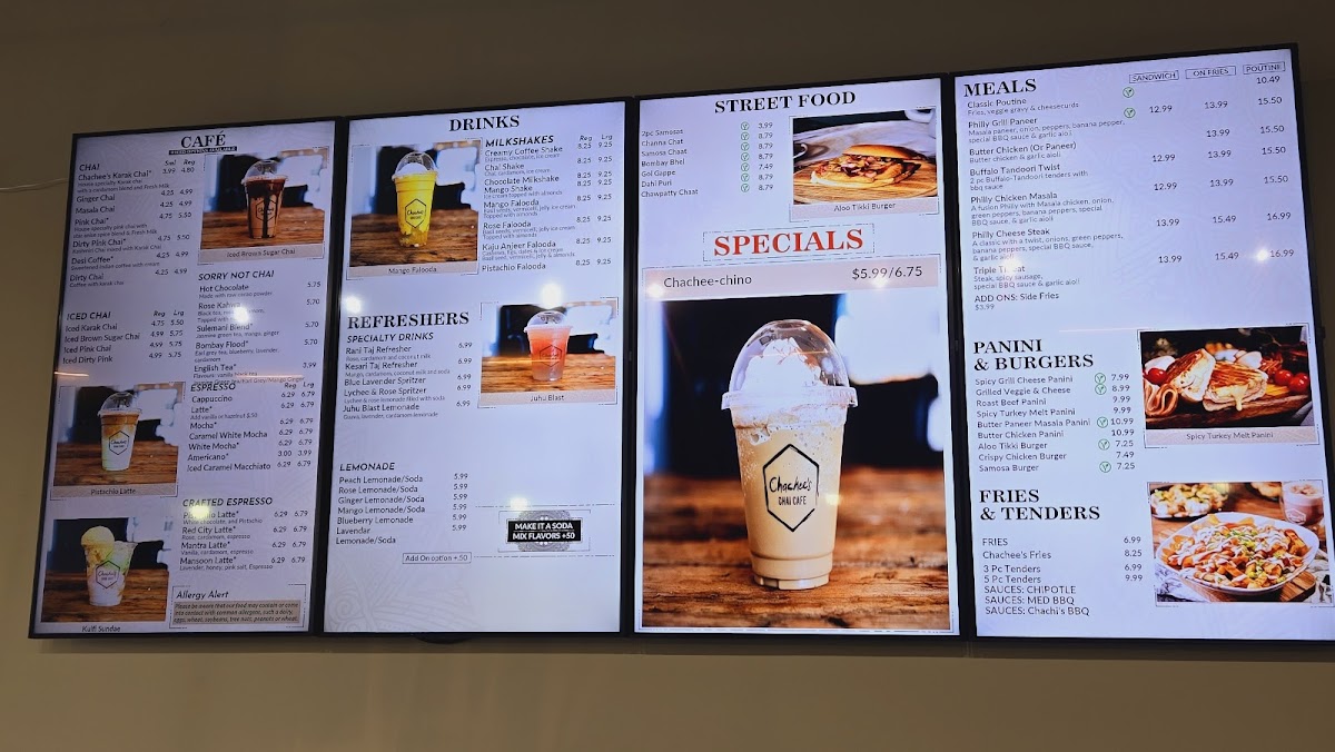 Menu Chachee's Chai Cafe (Mississauga)-3