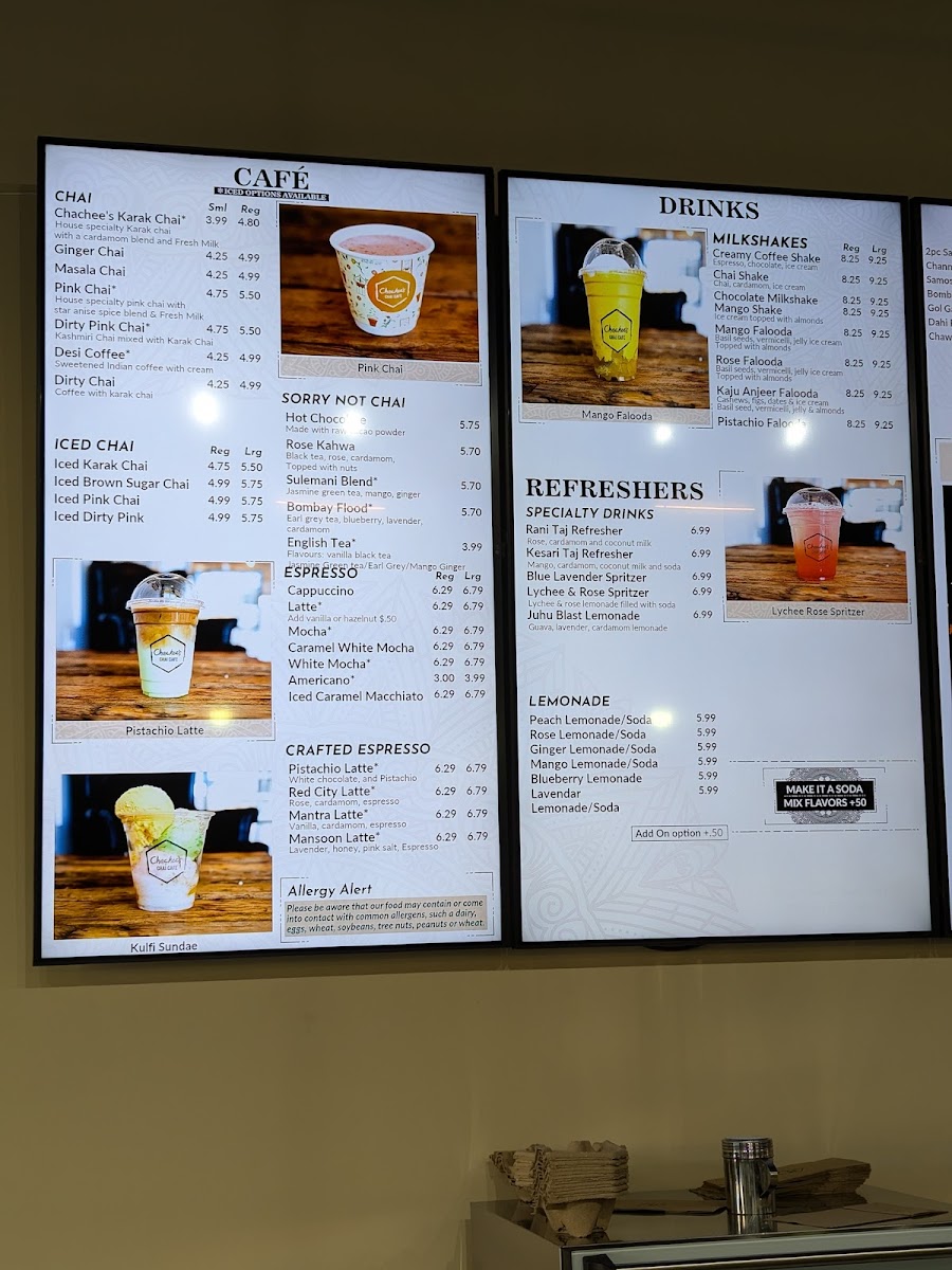 Menu Chachee's Chai Cafe (Mississauga)-4