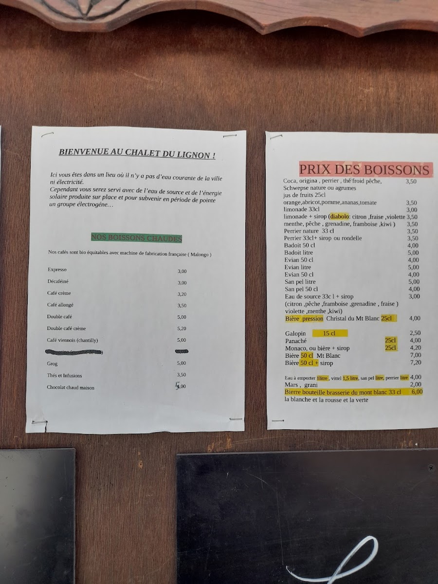 Menu Chalet Du Lignon-2