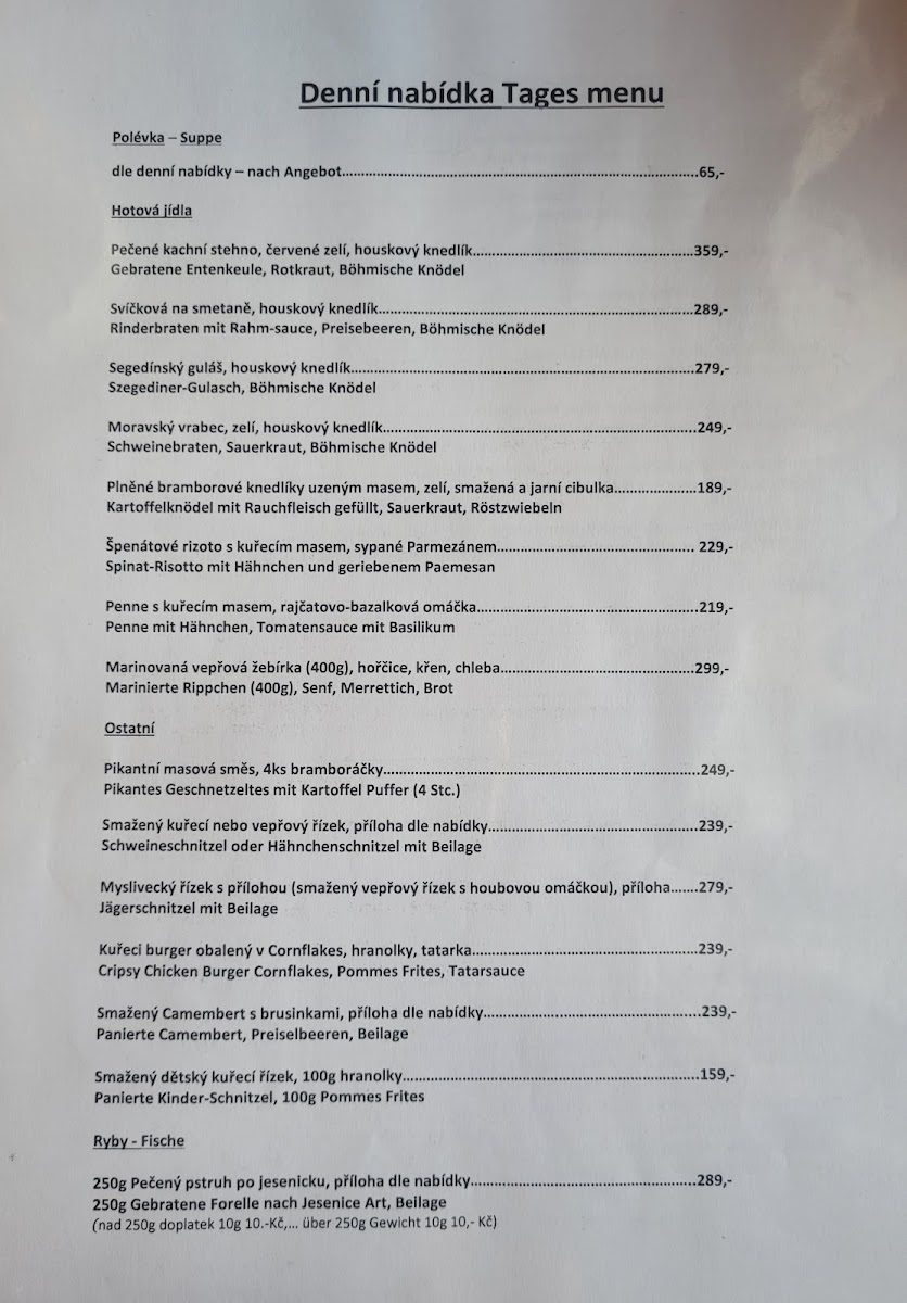 Menu Chaloupka U Vody-1