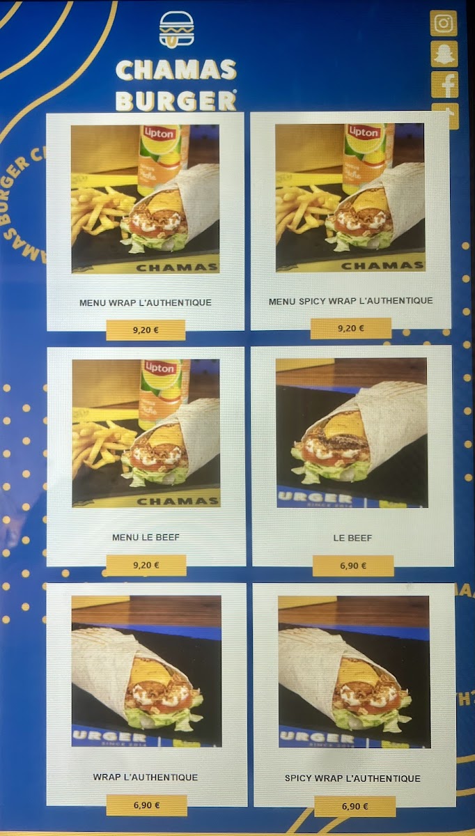 Menu Chamas Burger Arras-1