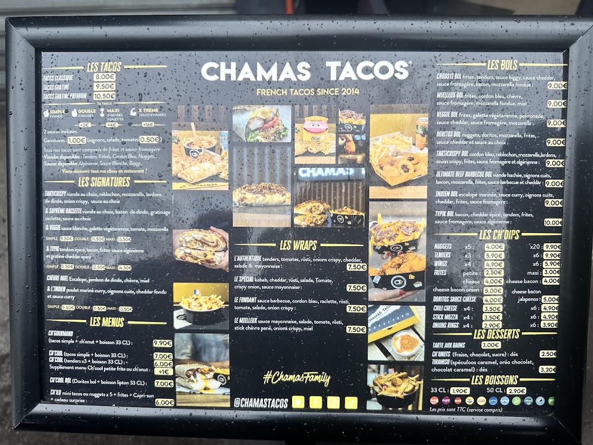 Menu Chamas Tacos® Paris 19-1