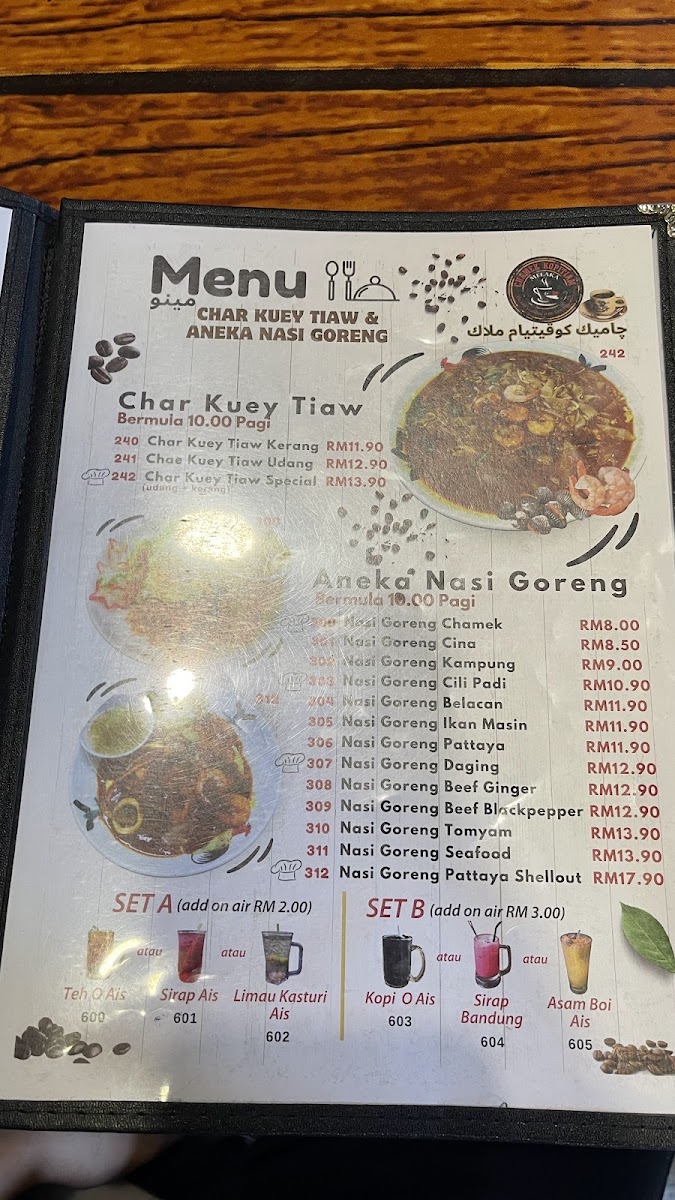 Menu Chamek Kopitiam • Kota Fesyen • Mitc Melaka-9
