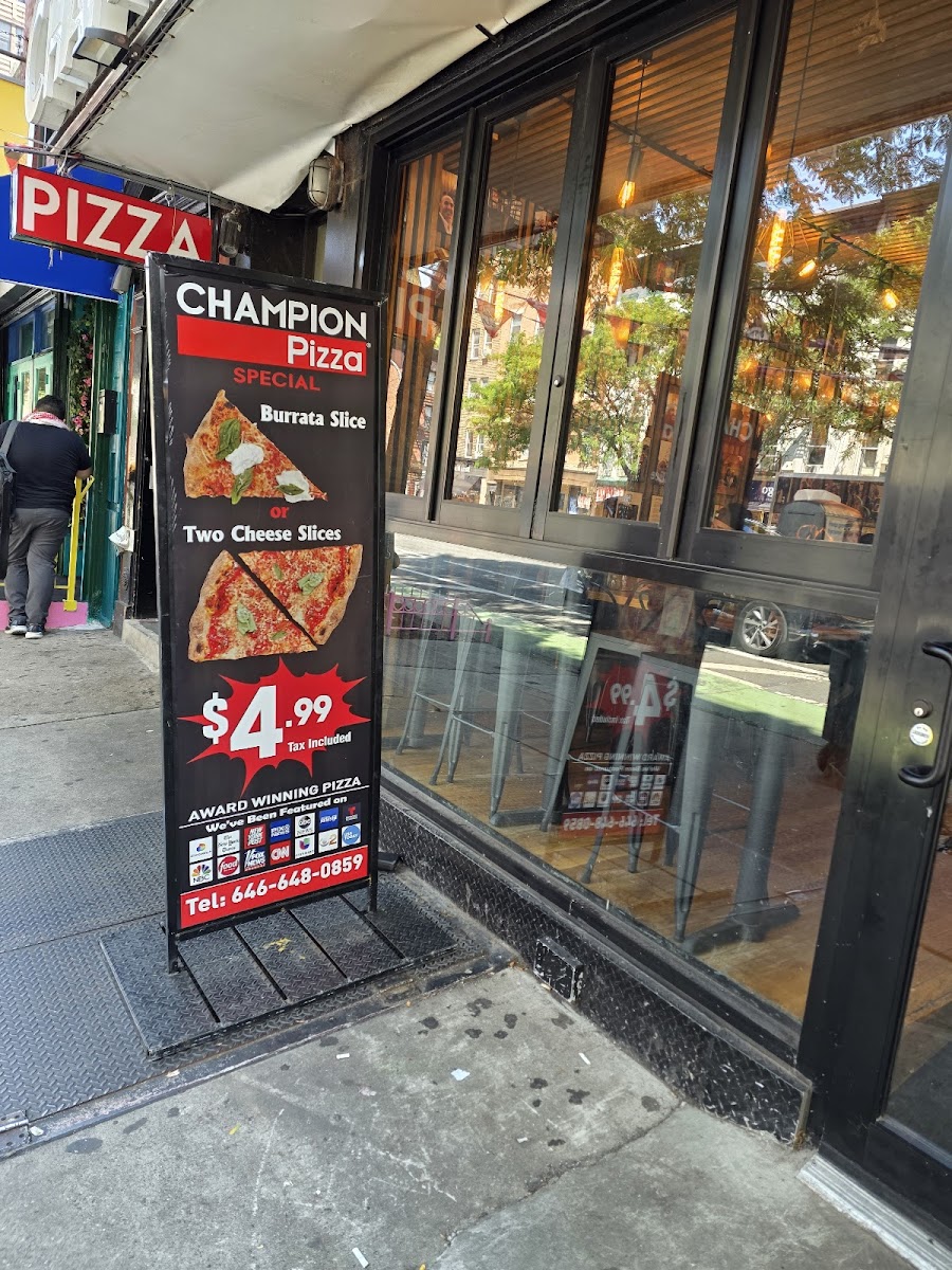 Menu Champion Pizza - Times Square-2
