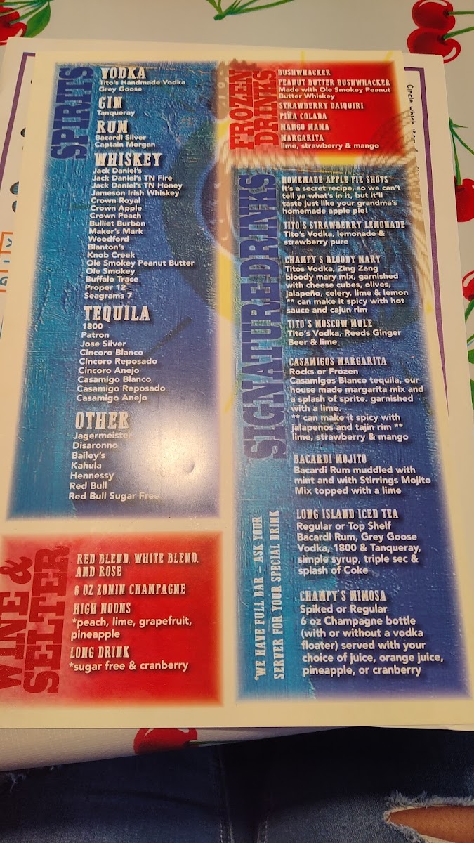 Menu Champy's Murfreesboro-4