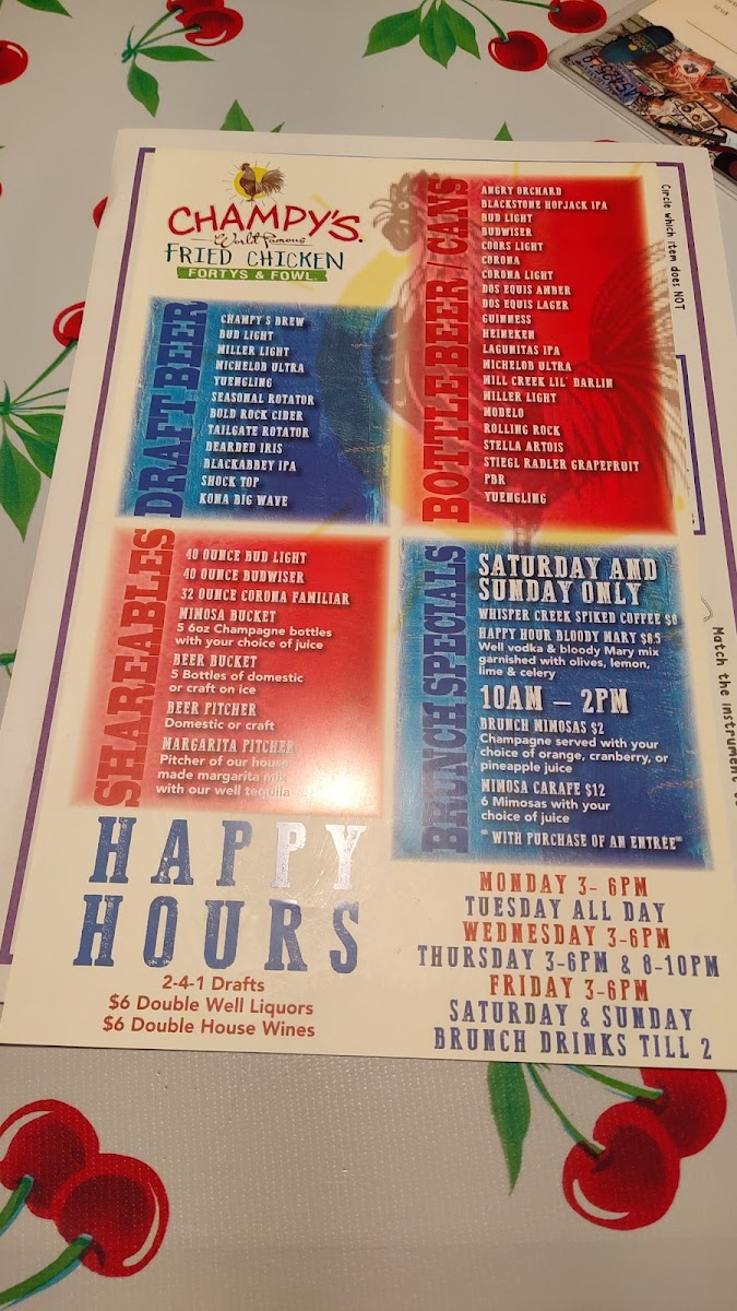 Menu Champy's Murfreesboro-5