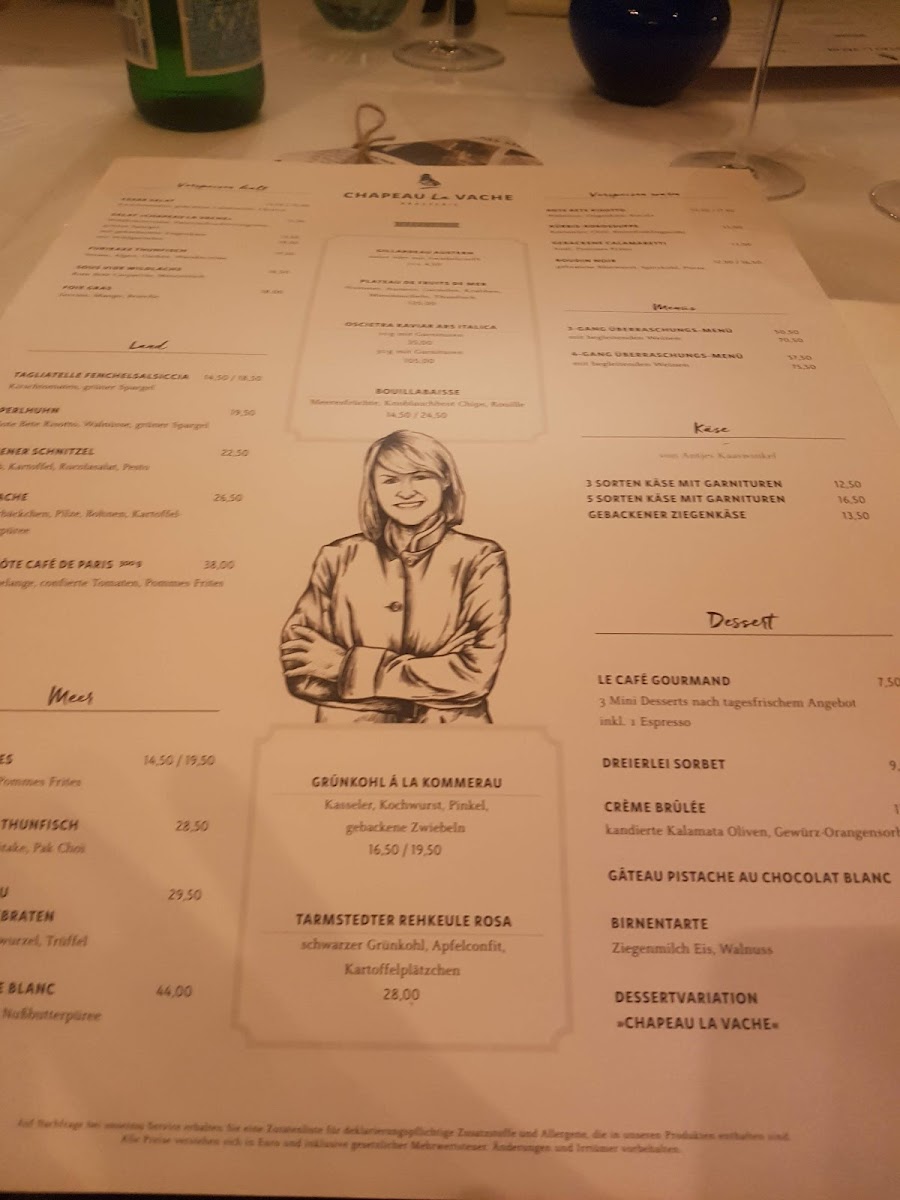 Menu Chapeau La Vache-5
