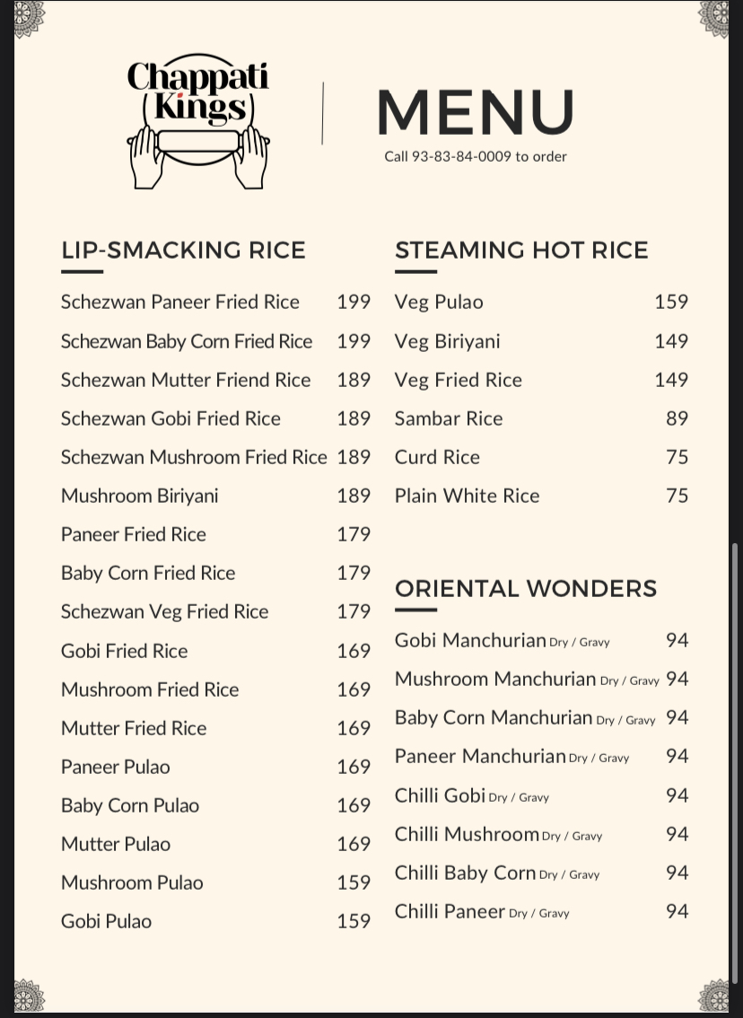 Menu Chappatikings-3