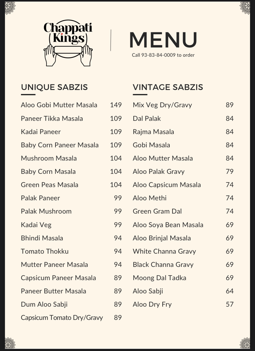 Menu Chappatikings-4
