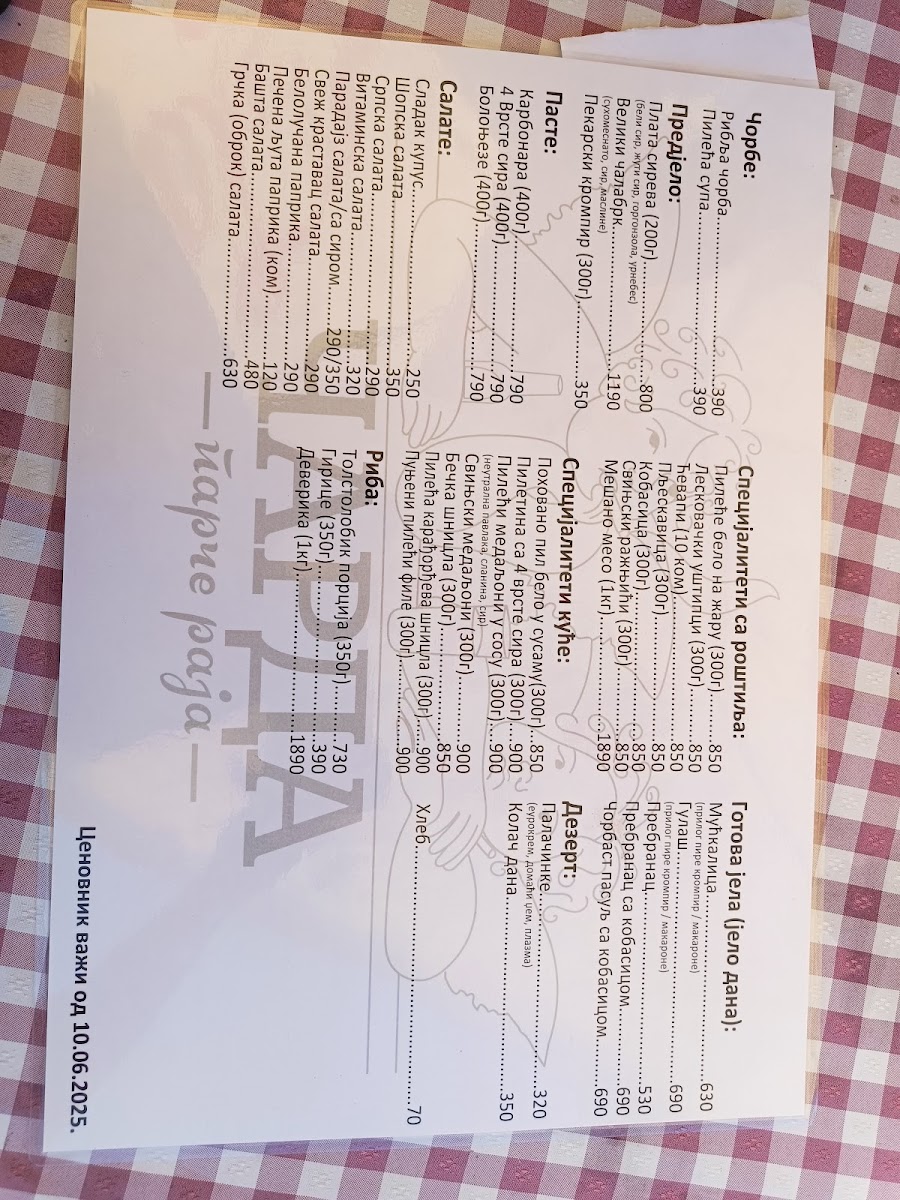 Menu Charda Piece Of Paradise-10