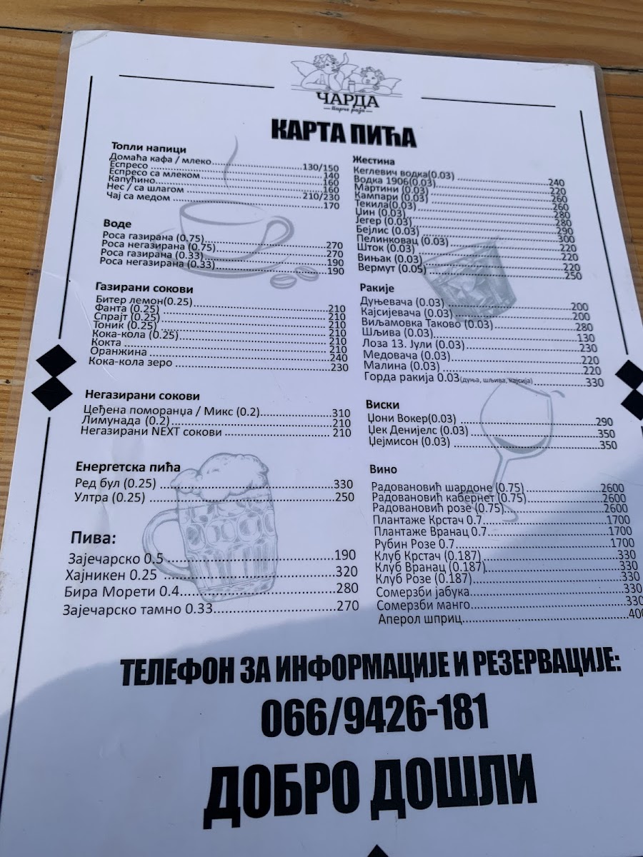Menu Charda Piece Of Paradise-7