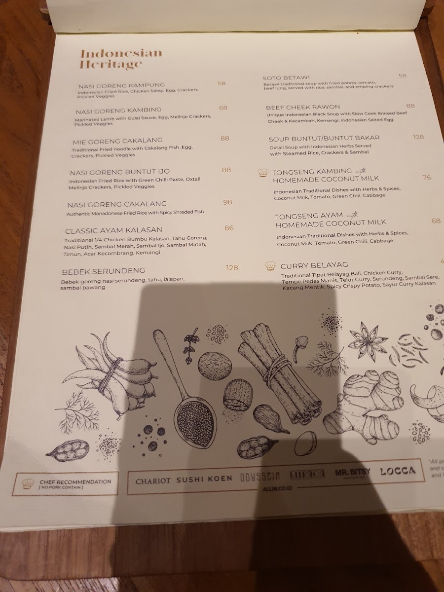 Menu Chariot Restaurant & Bar-10