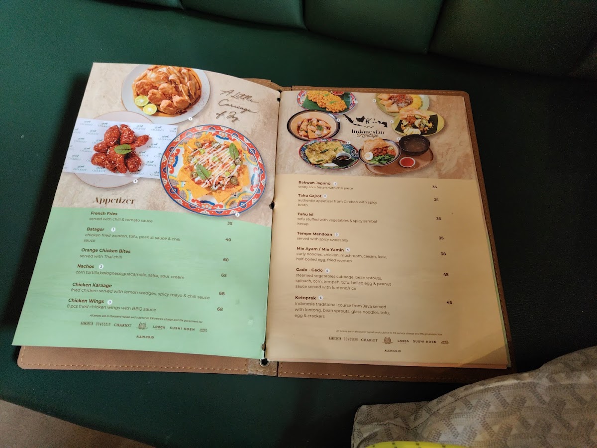 Menu Chariot Restaurant & Bar-5