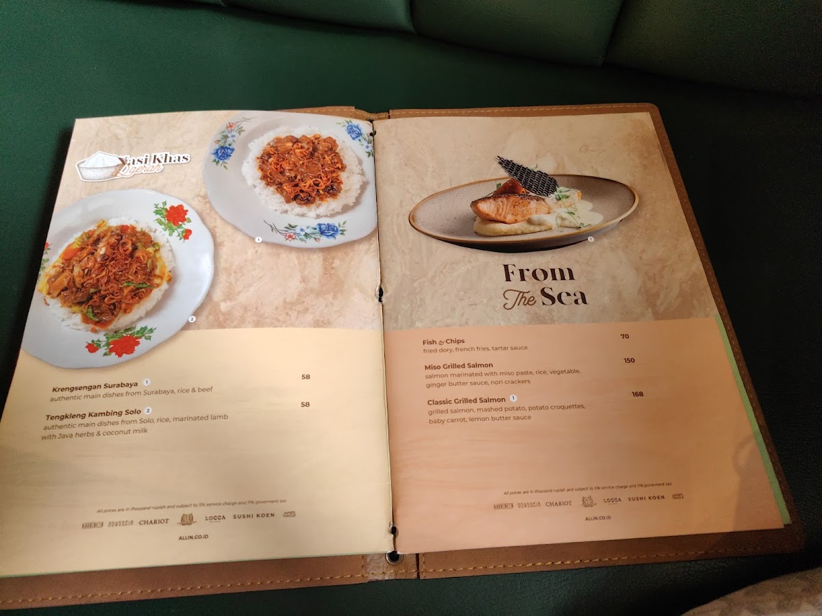Menu Chariot Restaurant & Bar-7