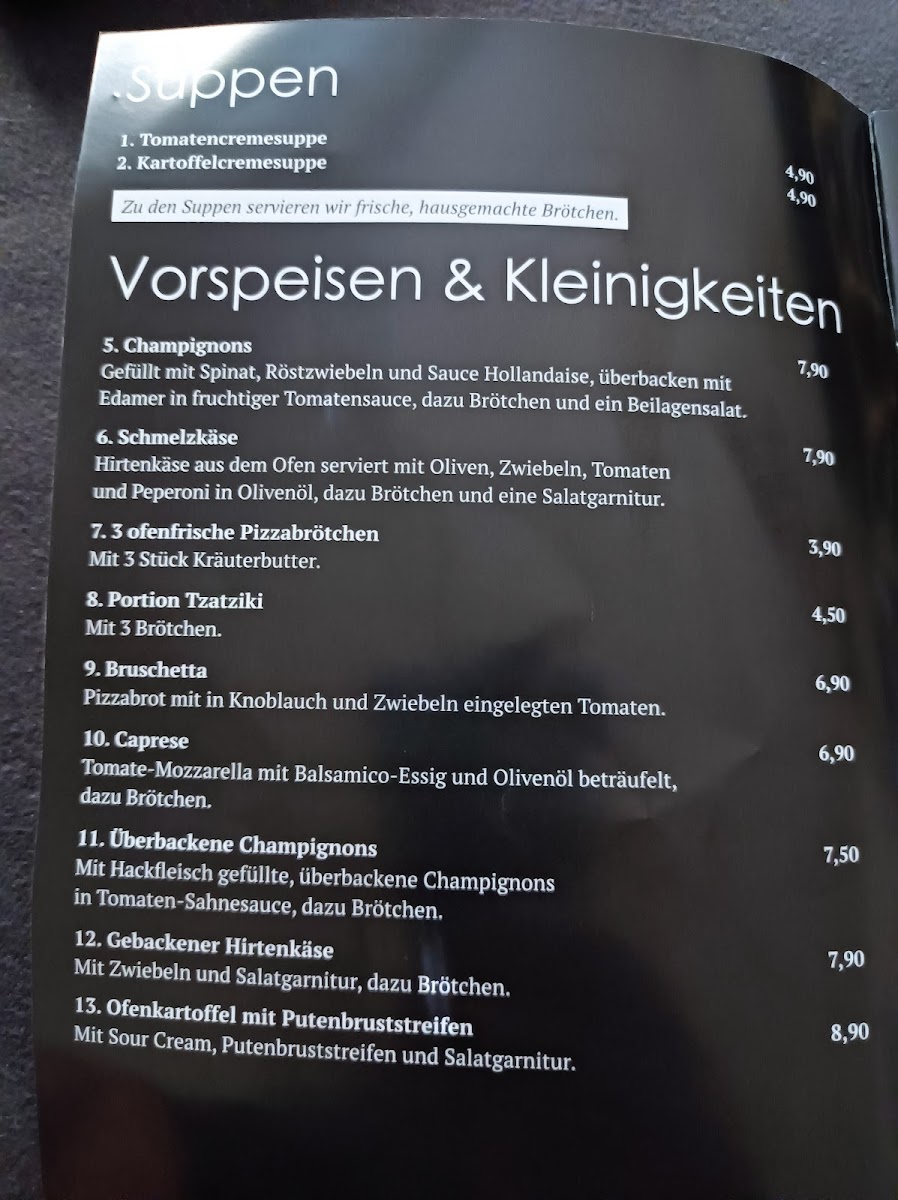 Menu Charisma-5