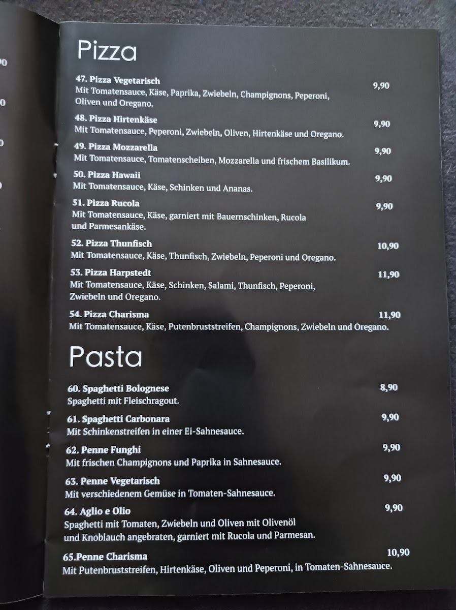 Menu Charisma-6