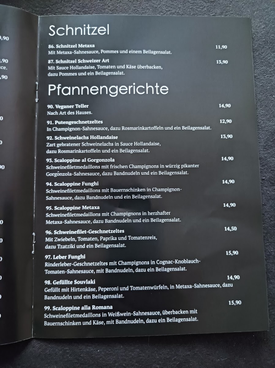 Menu Charisma-9