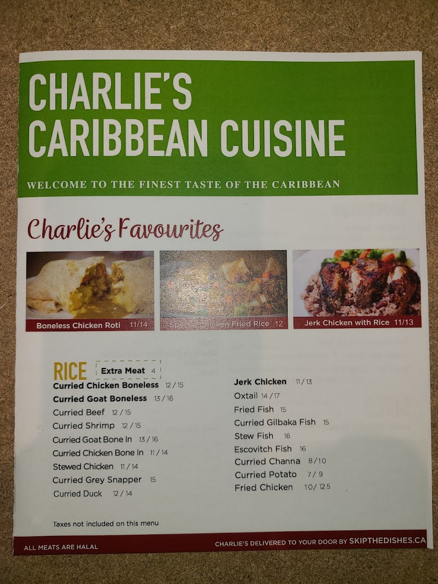 Menu Charlie's Caribbean Cuisine-4