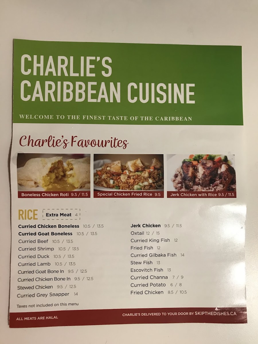 Menu Charlie's Caribbean Cuisine-5