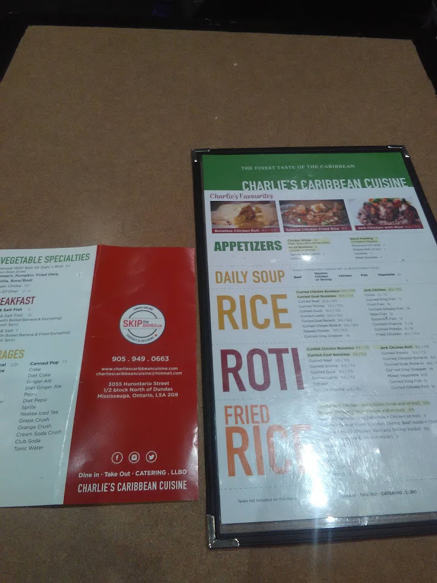 Menu Charlie's Caribbean Cuisine-8
