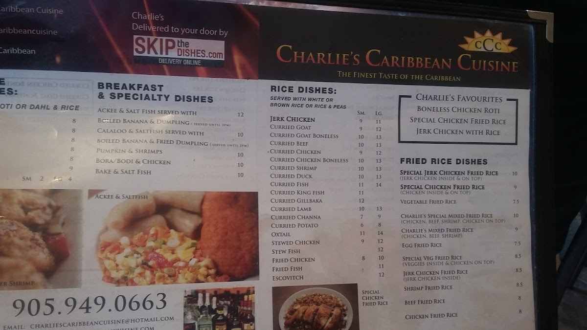 Menu Charlie's Caribbean Cuisine-9