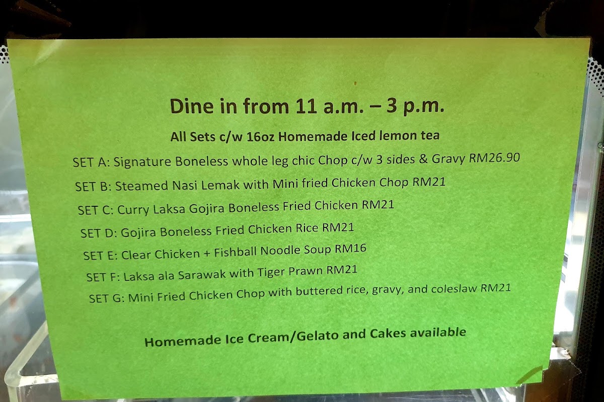 Menu Charlie's Chicken Chop-9