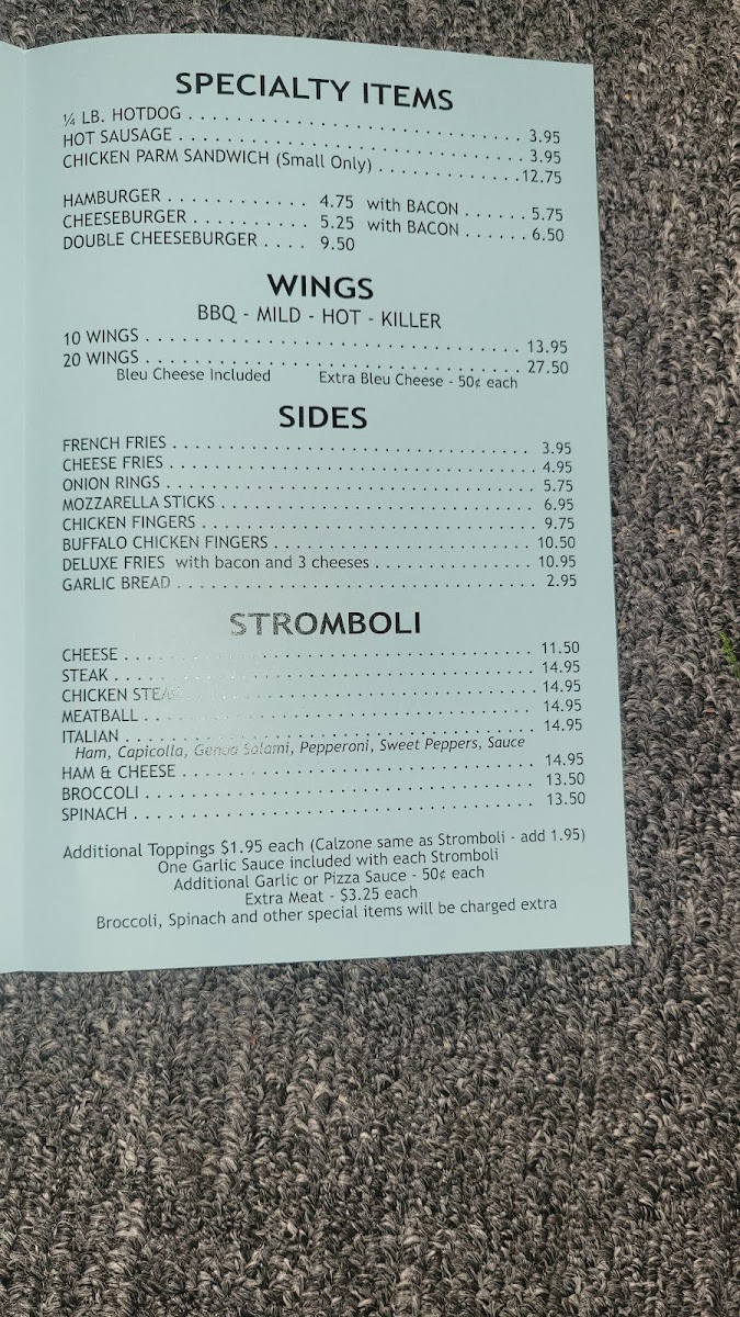 Menu Charlie's Pizza-4