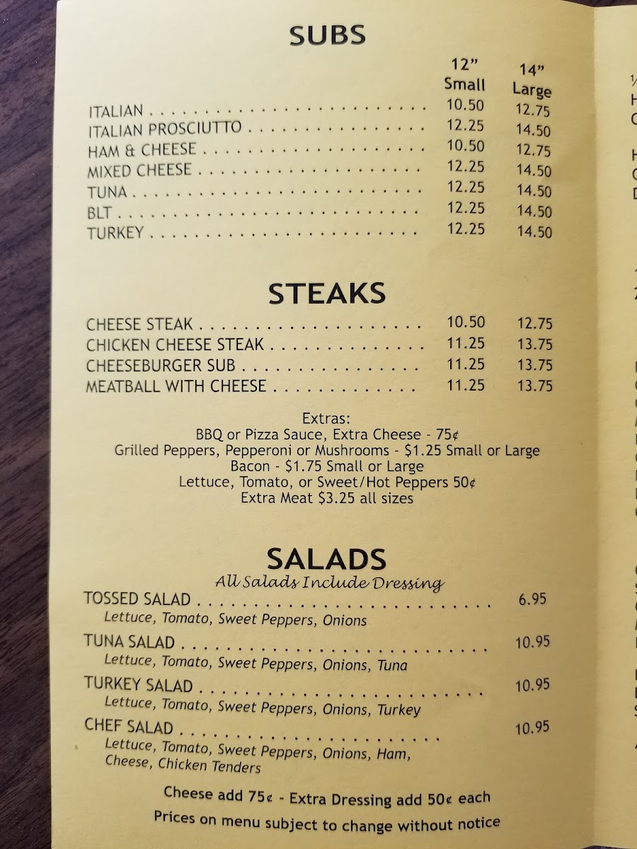 Menu Charlie's Pizza-5