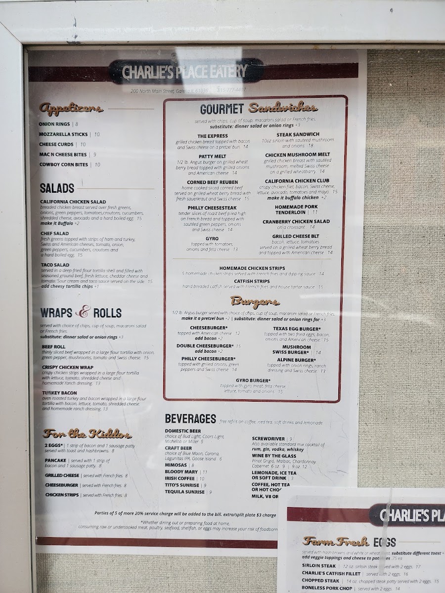 Menu Charlie's Place Eatery-6