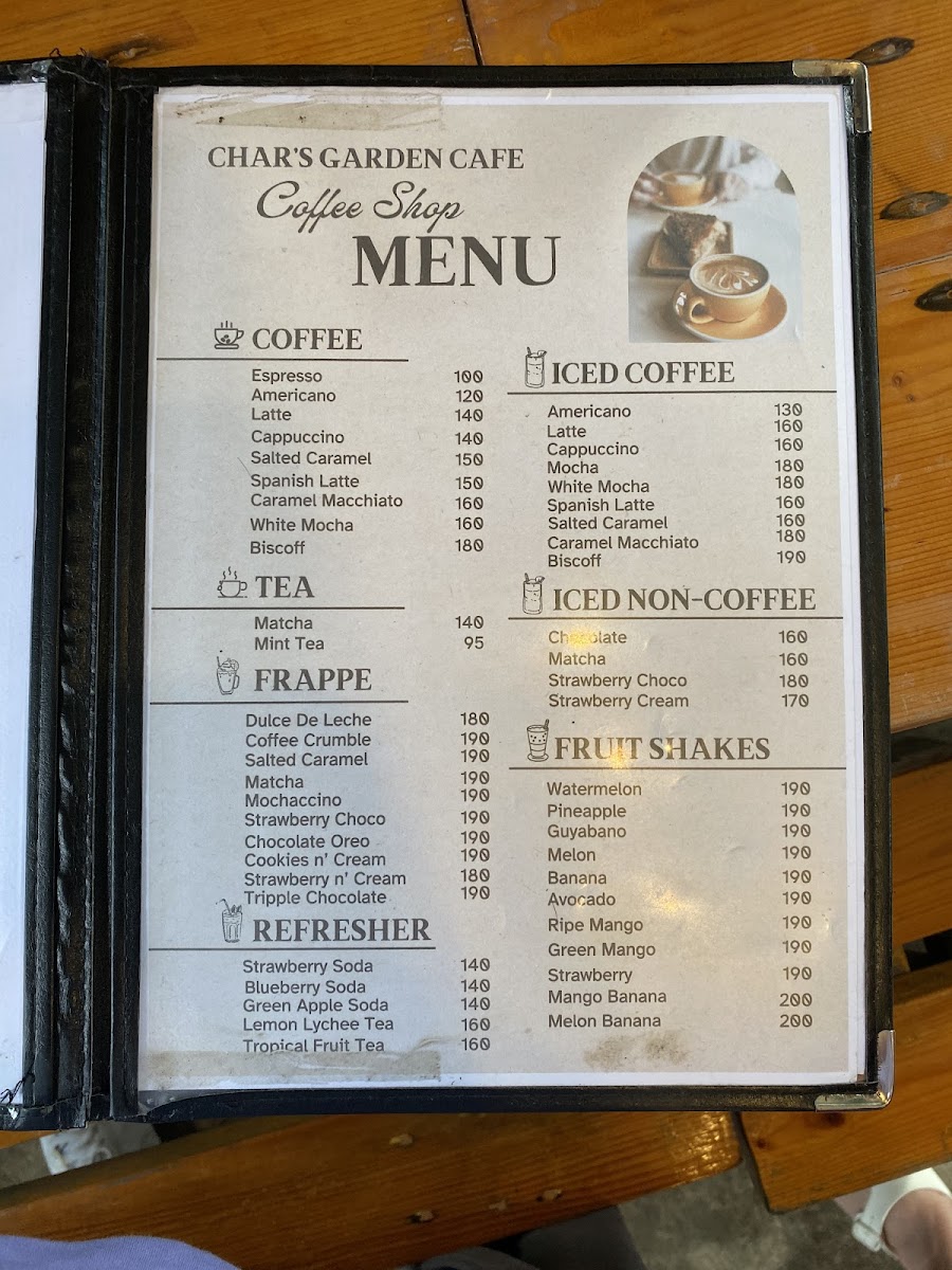 Menu Char's Garden Cafe - Tagaytay-8