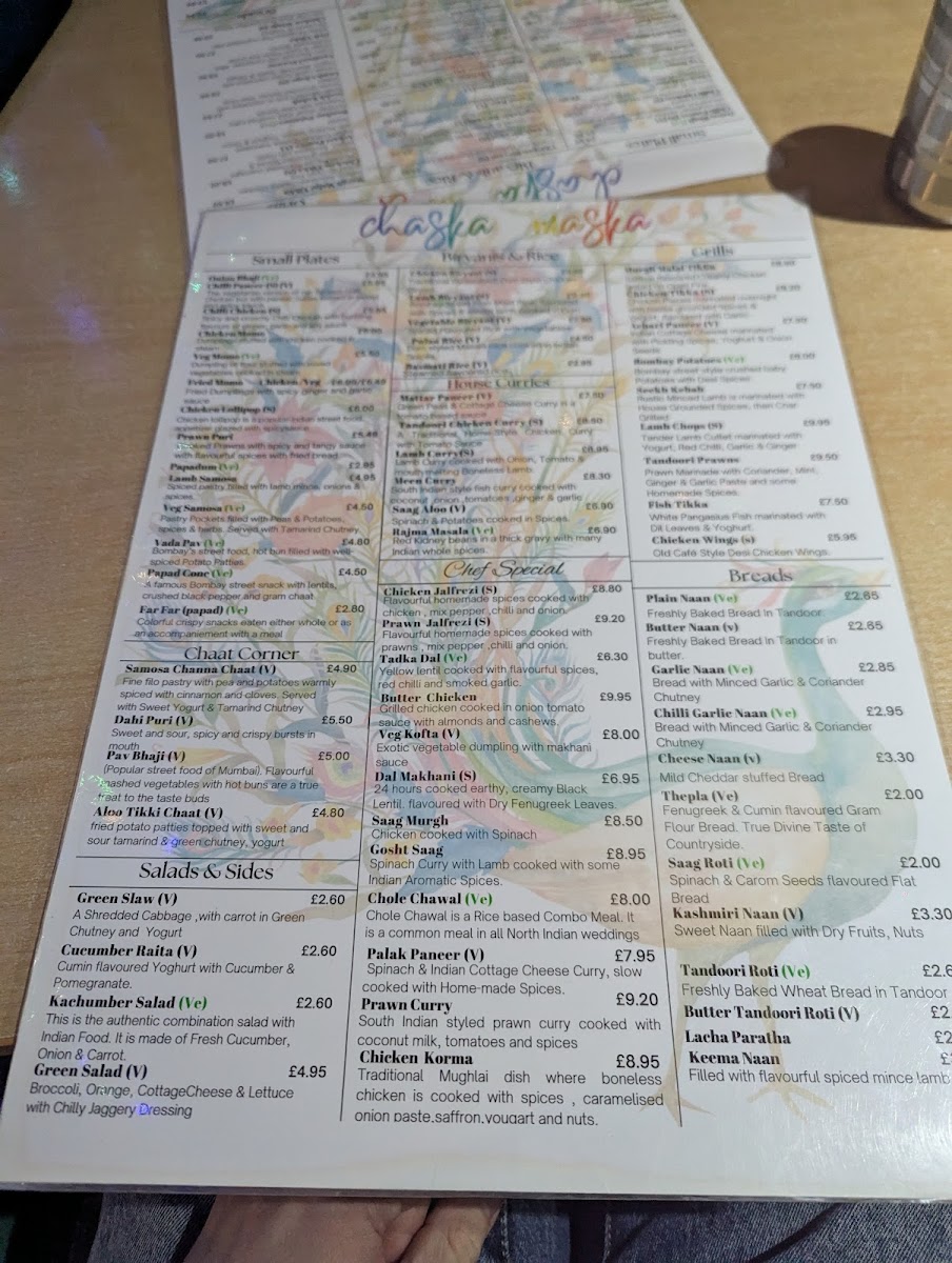 Menu Chaska Maska-2