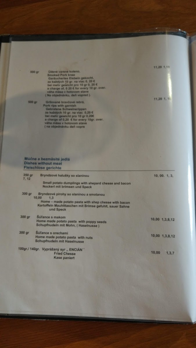 Menu Chata Koliesko-7